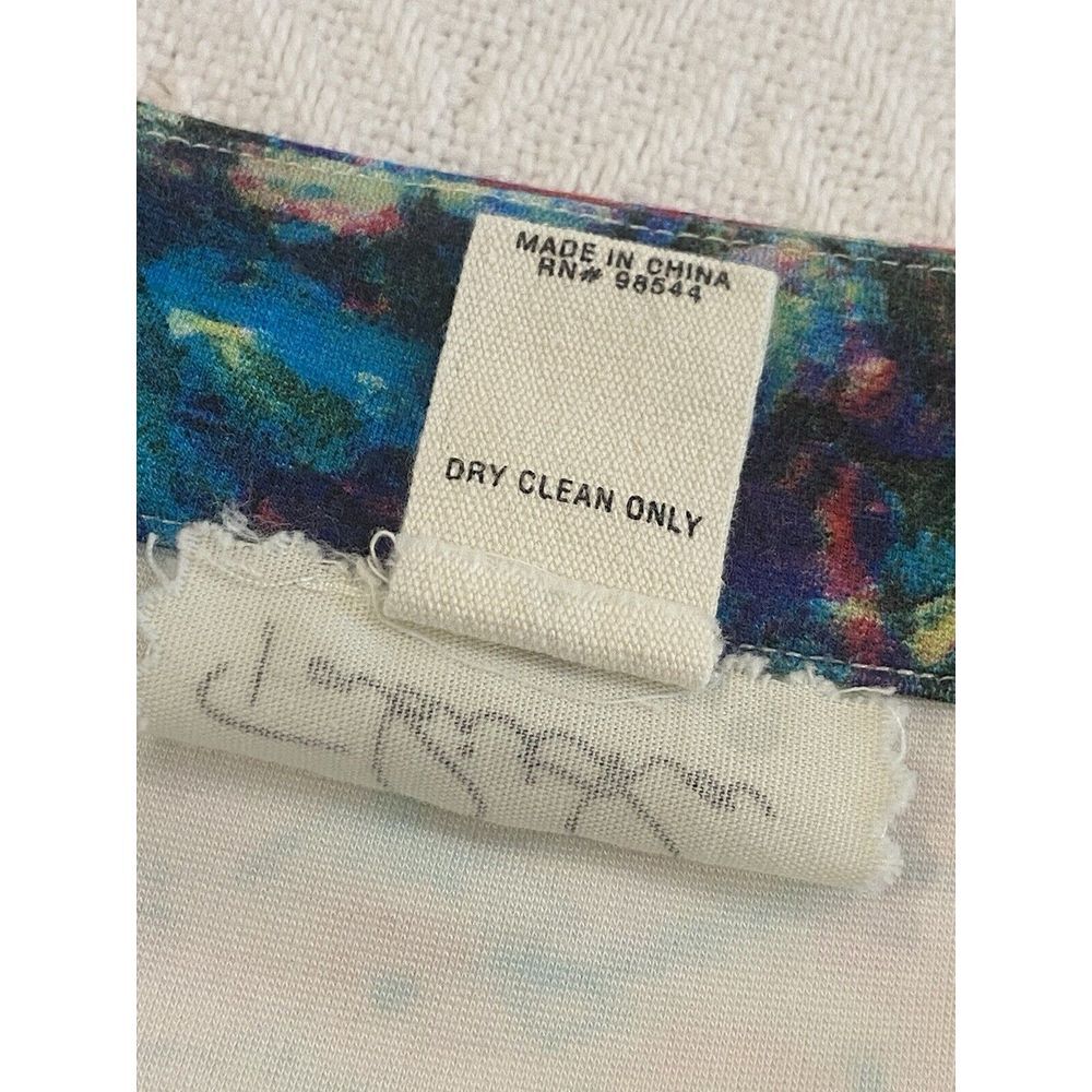 Women's Sz 6 Tabitha Anthropologie Meadow Floral & Striped Pencil Skirt Lined LN - Picture 4 of 4